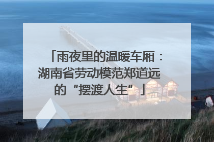 雨夜里的温暖车厢：湖南省劳动模范郑道远的“摆渡人生”