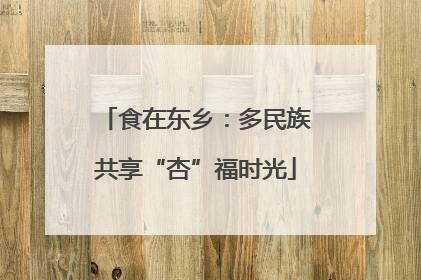 食在东乡：多民族共享“杏”福时光