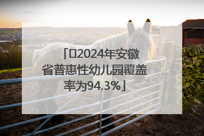 ﻿2024年安徽省普惠性幼儿园覆盖率为94.3%