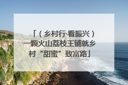 （乡村行·看振兴）一颗火山荔枝王铺就乡村“甜蜜”致富路