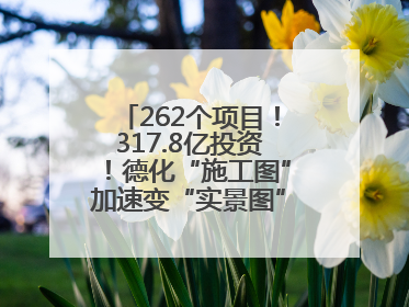 262个项目！317.8亿投资！德化“施工图”加速变“实景图”，现场燃爆了！